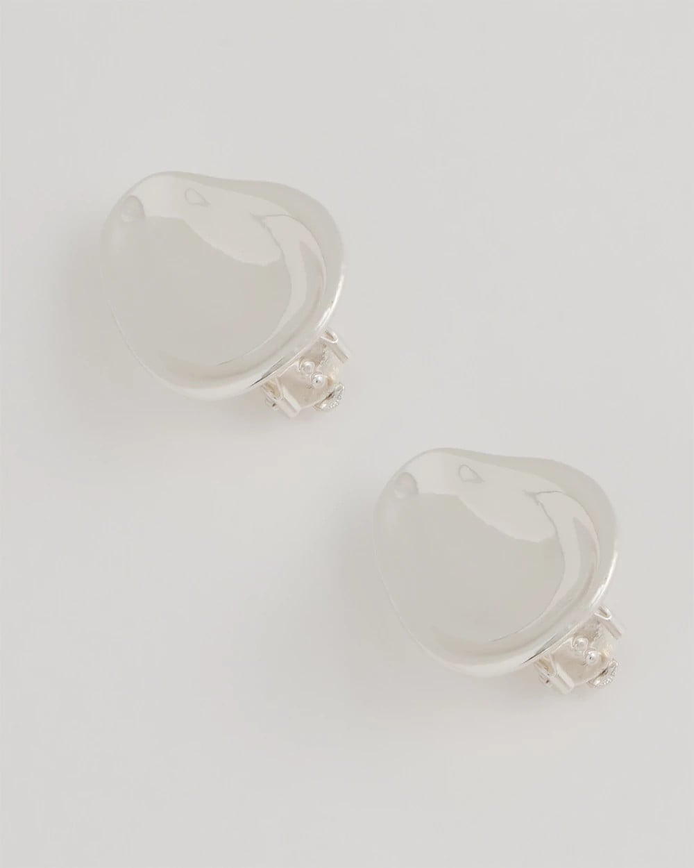 Chico's Discount - Silvertone Stud Clip-On Earrings
