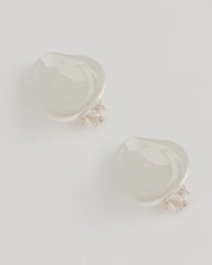 Chico's Discount - Silvertone Stud Clip-On Earrings