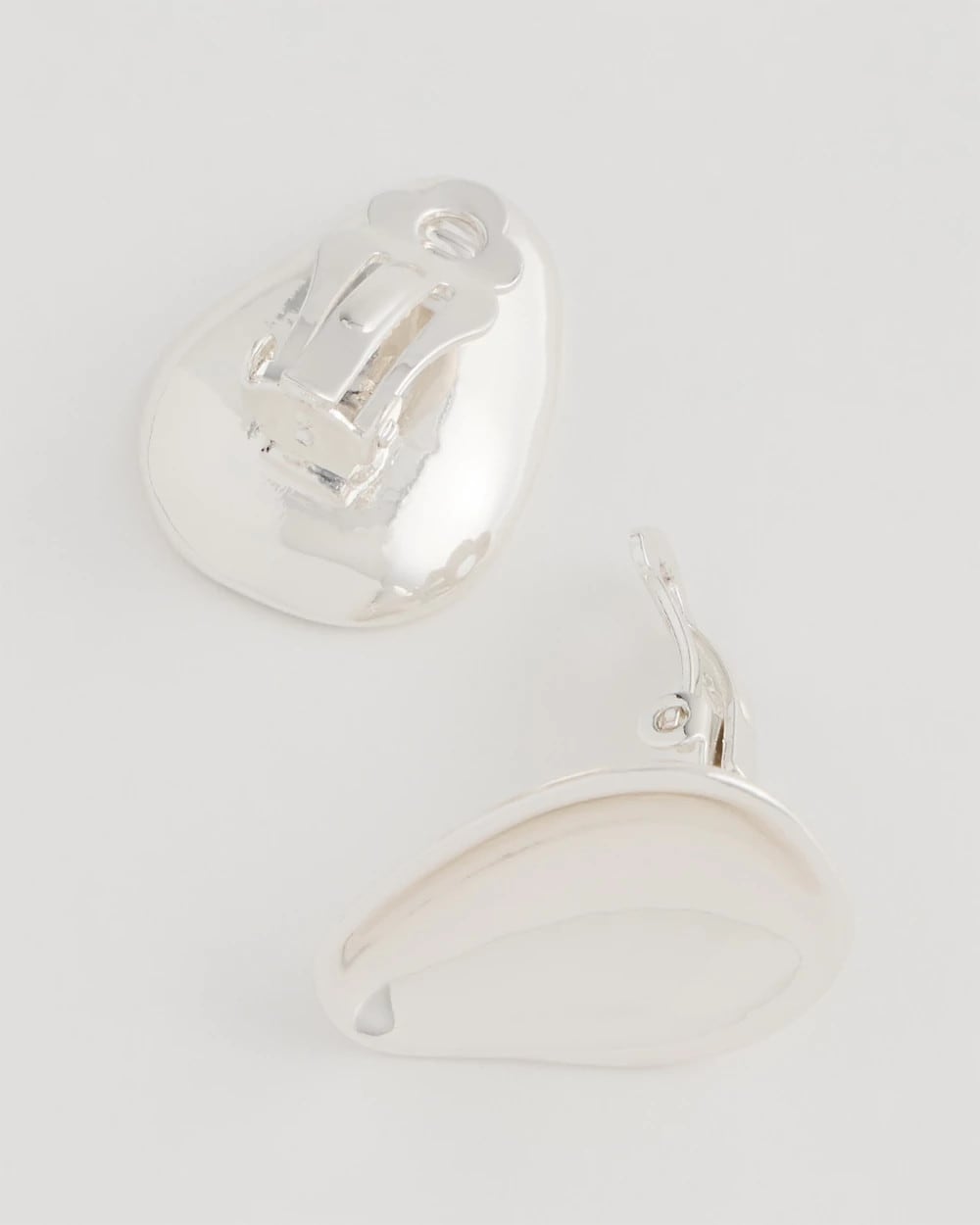 Chico's Discount - Silvertone Stud Clip-On Earrings