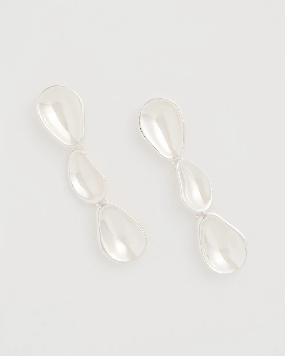 Chico's Sale - Silvertone Linear Drop Earrings