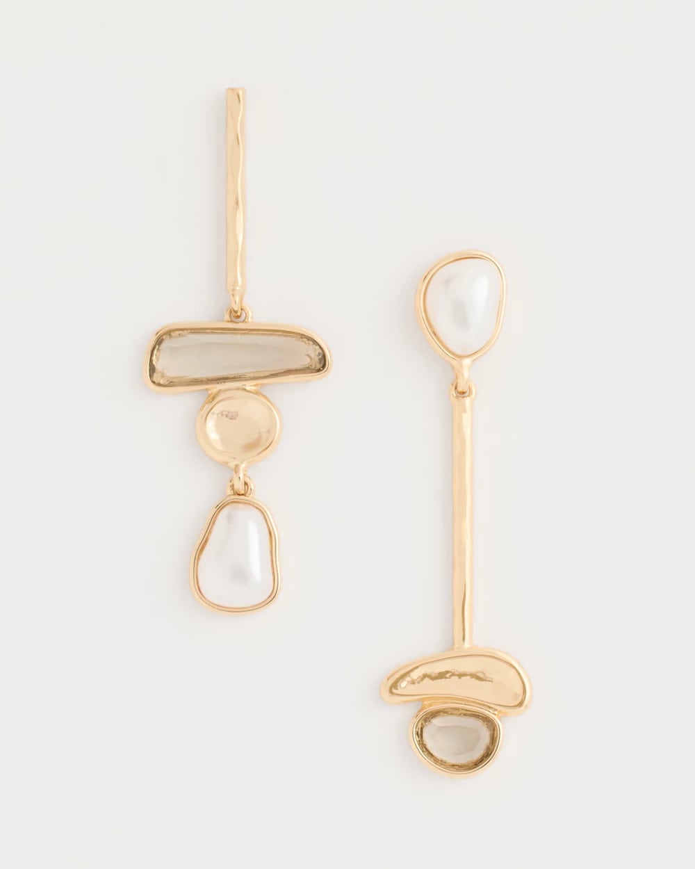 Chico's Sale - Asymmetrical Pearlescent Linear Earrings