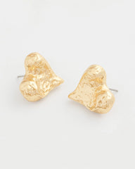 Chico's Outlet - Golden Heart Stud Earrings