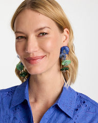 Chico's US - Multi Floral Linear Earrings