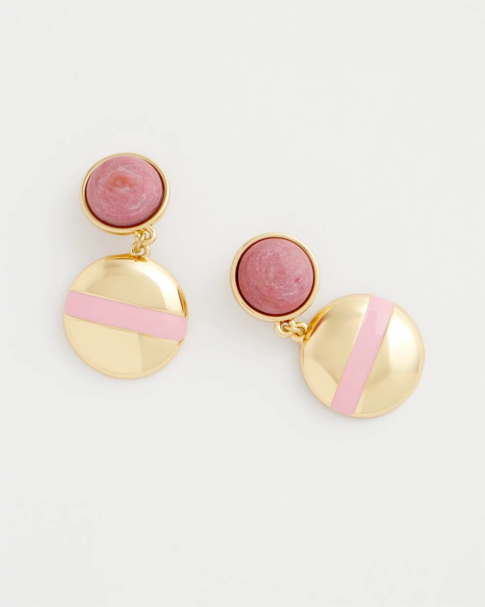 Chico's Sale - Pink Enamel Sphere Drop Earrings