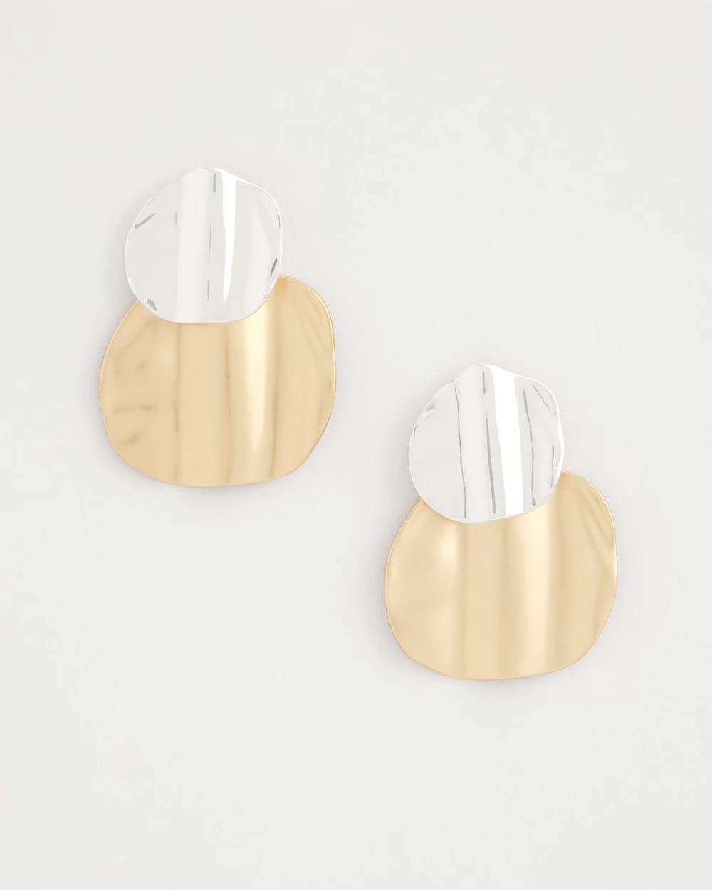 Chico's On Sale - Crinkle Mixed Metal Earrings