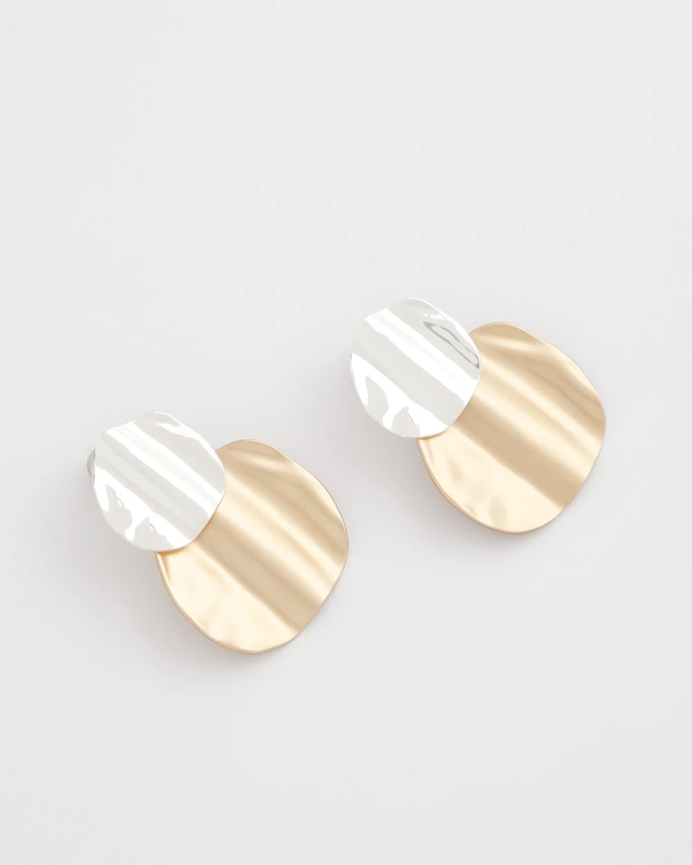 Chico's On Sale - Crinkle Mixed Metal Earrings