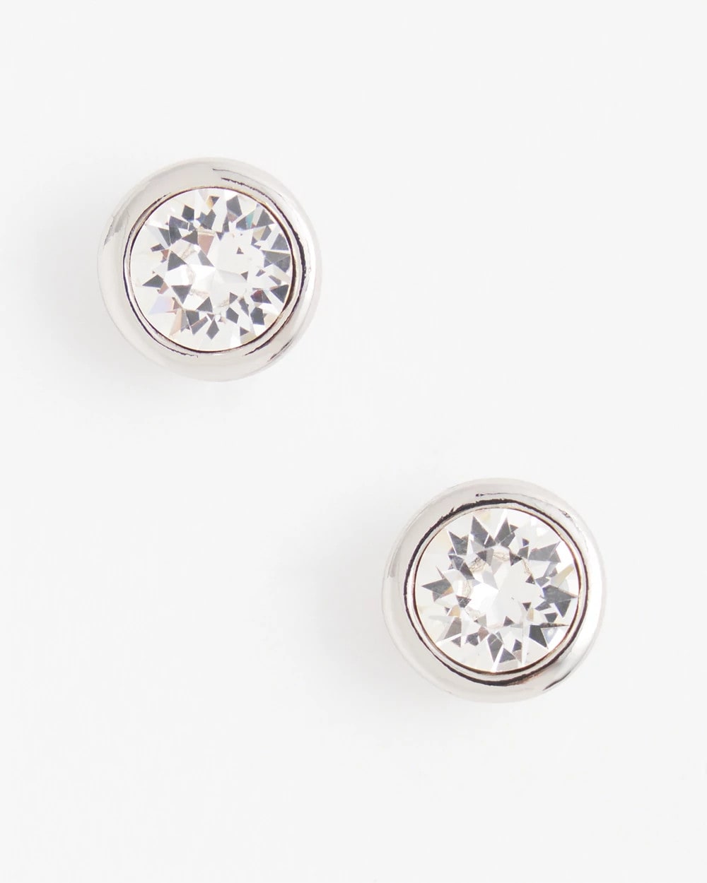 Chico's For Sale - Silver Tone Crystal Stud Earrings