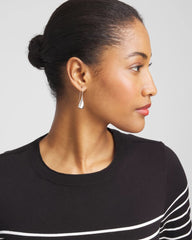 Chico's Online - No Droop™ Silver Tone Teardrop Threader Earrings
