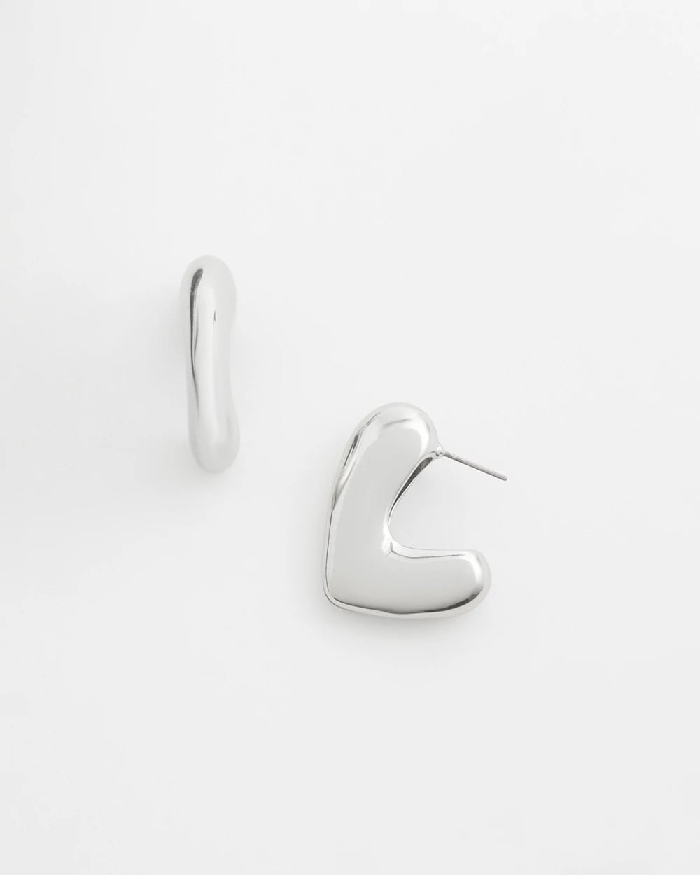 Chico's Online - No Droop® Silver Tone Mini Hoops