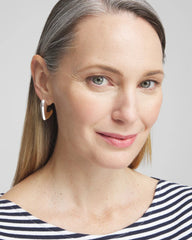 Chico's Online - No Droop® Silver Tone Mini Hoops