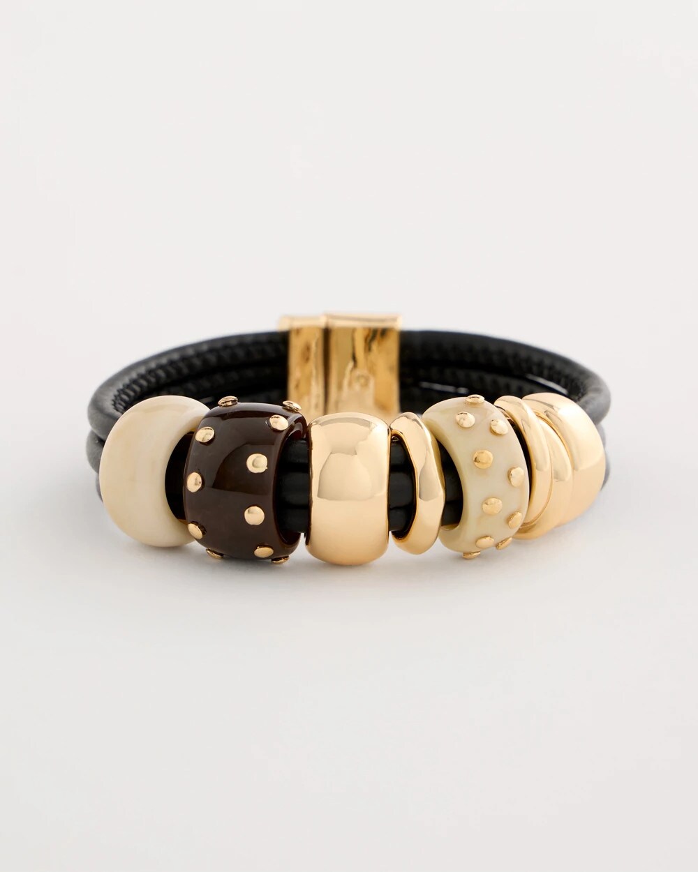 Chico's Discount - Embellished Rings Corded Bracelet