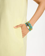 Chico's On Sale - Multi-Colored Stretch Set of Five Beaded Bracelets