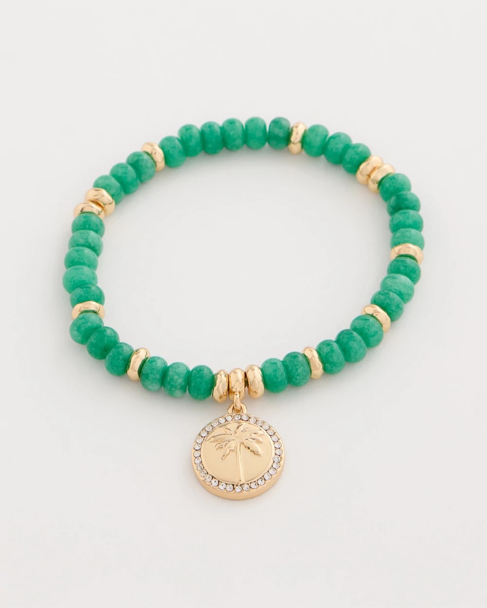 Chico's For Sale - Genuine Jade Charm Stretch Bracelet