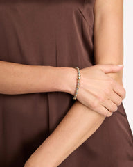 Chico's On Sale - Mixed Metal Beaded Stretch Bracelet