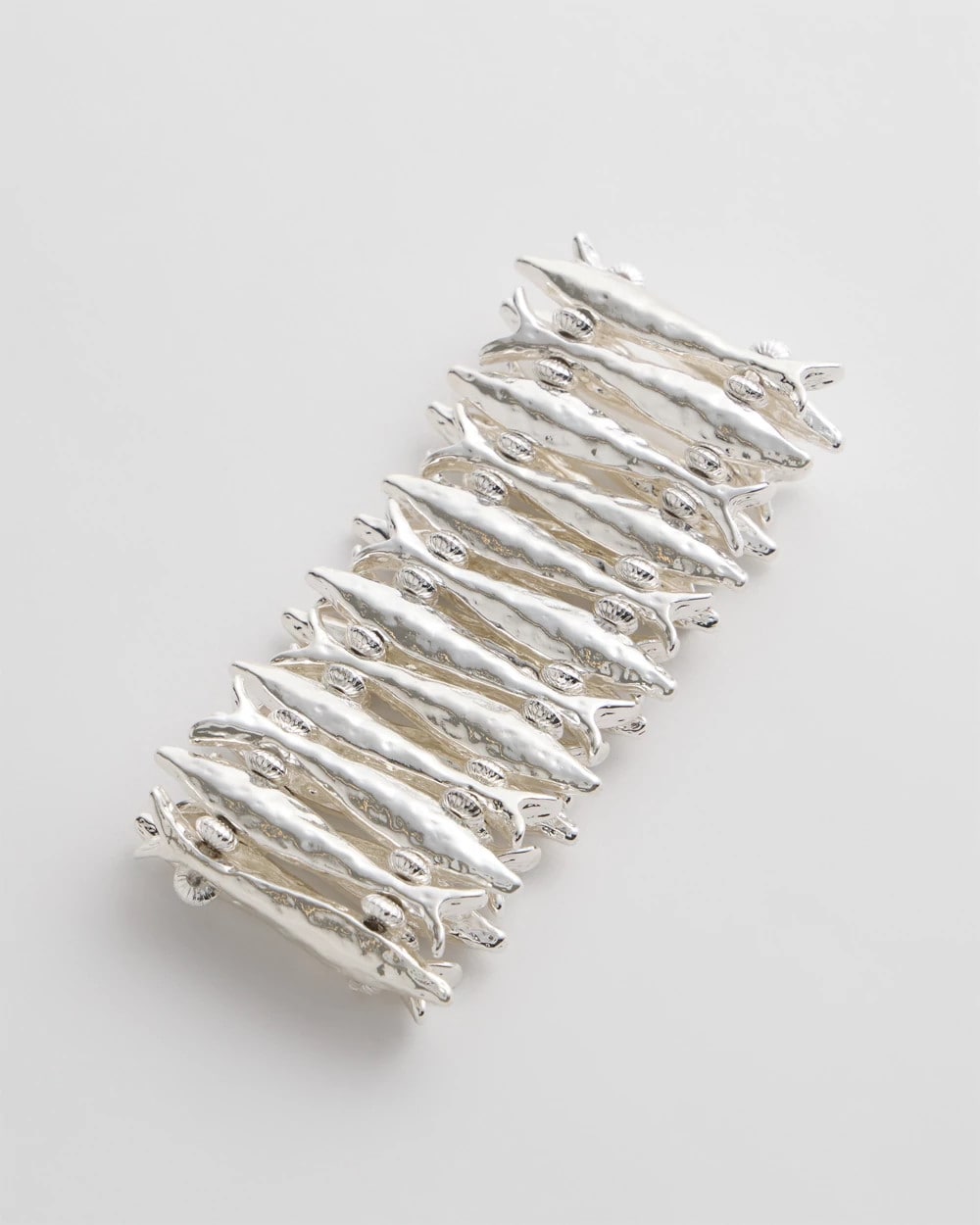 Chico's For Sale - Silvertone Fish Stretch Bracelet