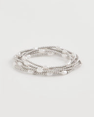 Chico's Outlet - Pearlescent Bead Ball Bracelet