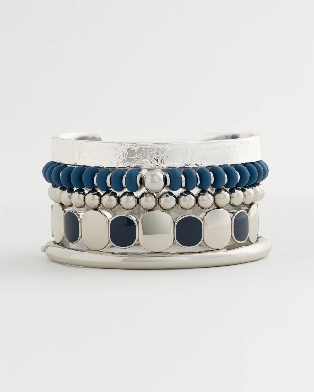 Chico's / Navy Round Stretch Bracelet