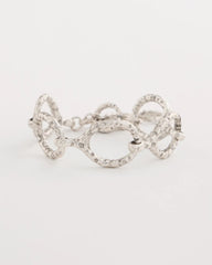 Chico's Discount - Silvertone Open Link Toggle Bracelet