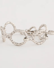 Chico's Discount - Silvertone Open Link Toggle Bracelet