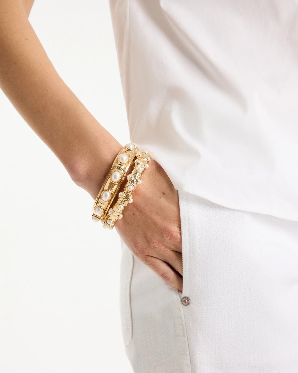Chico's For Sale - Stretch Cuff Bracelet Set of Two