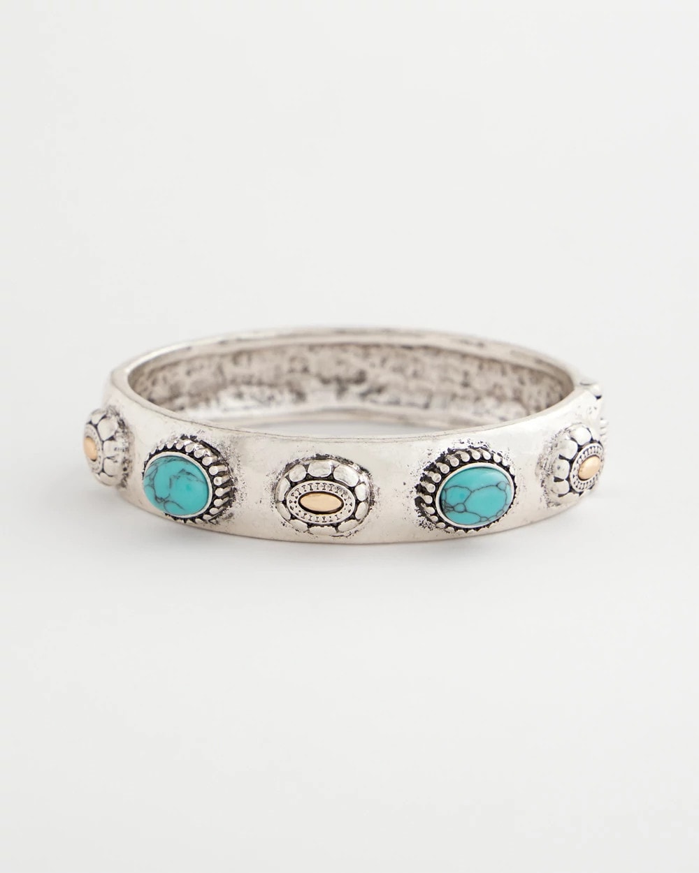 Chico's / Turquoise Mixed Metal Bangle