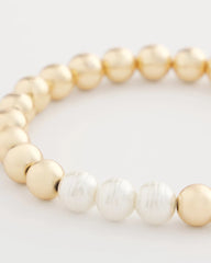Chico's Outlet - Goldtone Bead Stretch Bracelet