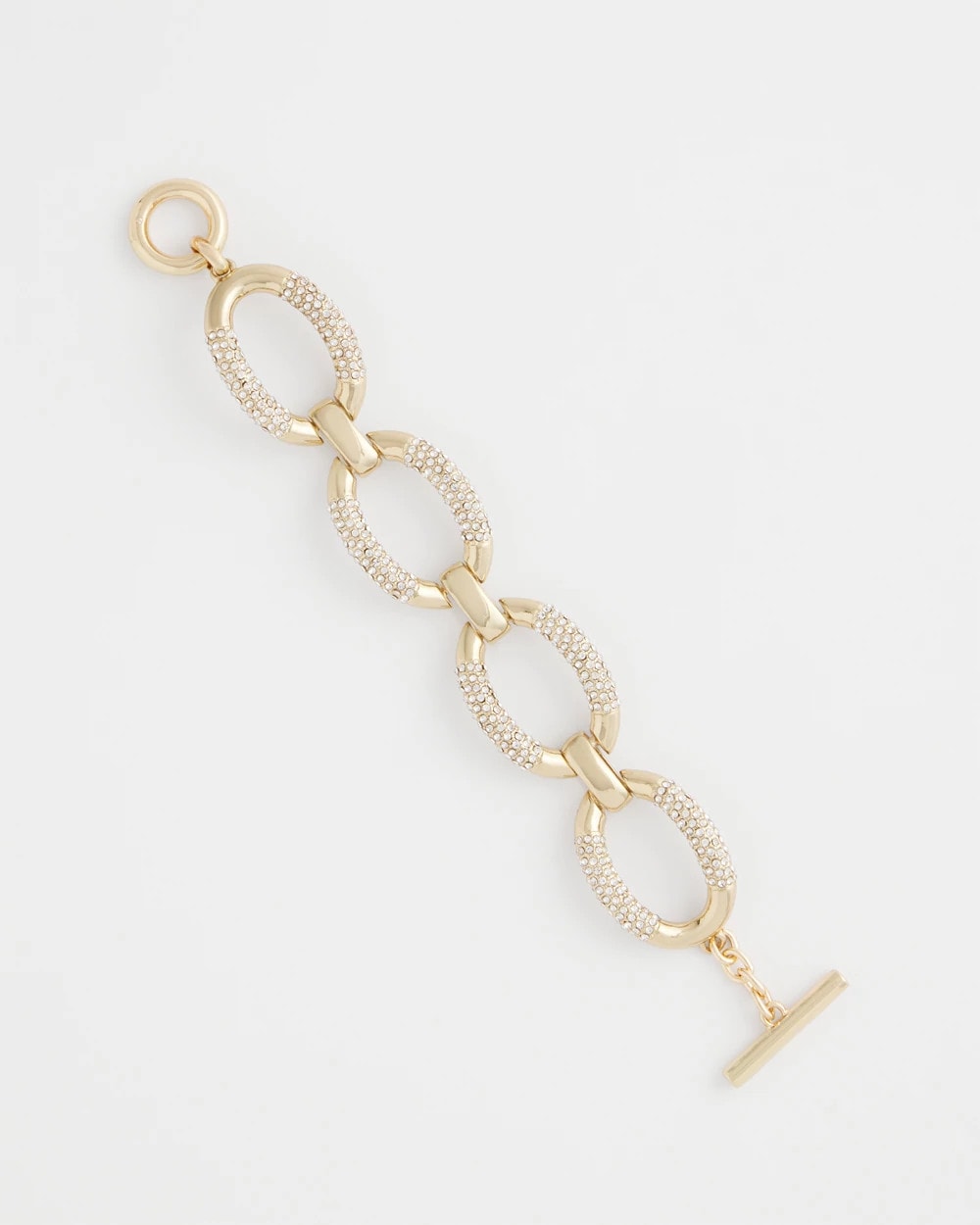 Chico's Online - Large Pave Link Toggle Bracelet