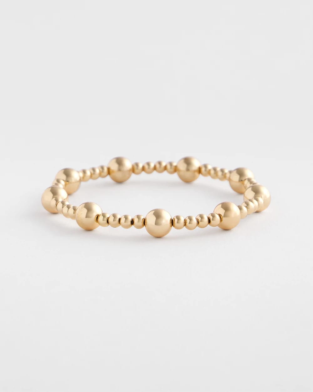 Chico's On Sale - Gold-tone Medium Bead Stretch Bracelet