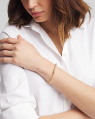 Chico's Outlet - Gold-tone Small Bead Stretch Bracelet