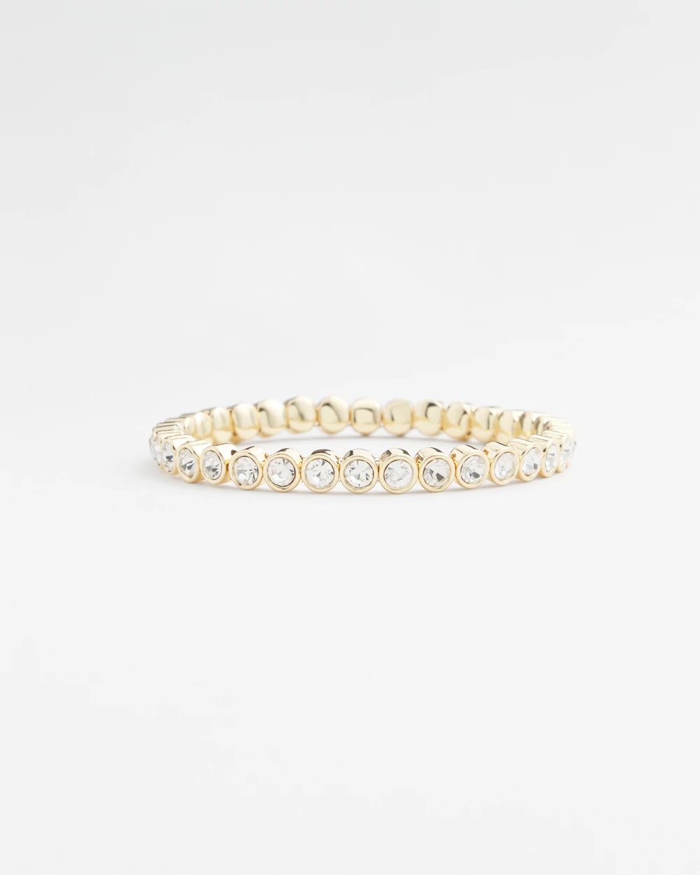 Chico's / Goldtone Stretch Tennis Bracelet
