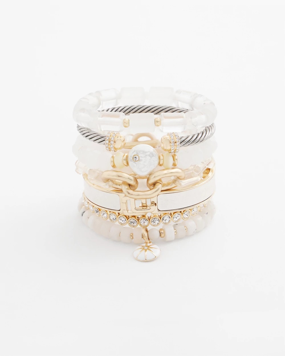 Chico's / Goldtone Stretch Tennis Bracelet