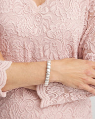 Chico's Discount - Silvertone Stretch Bracelet
