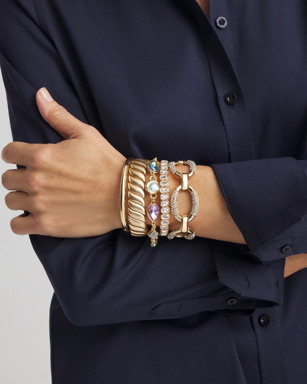 Chico's For Sale - Matte Twist Stretch Bracelet