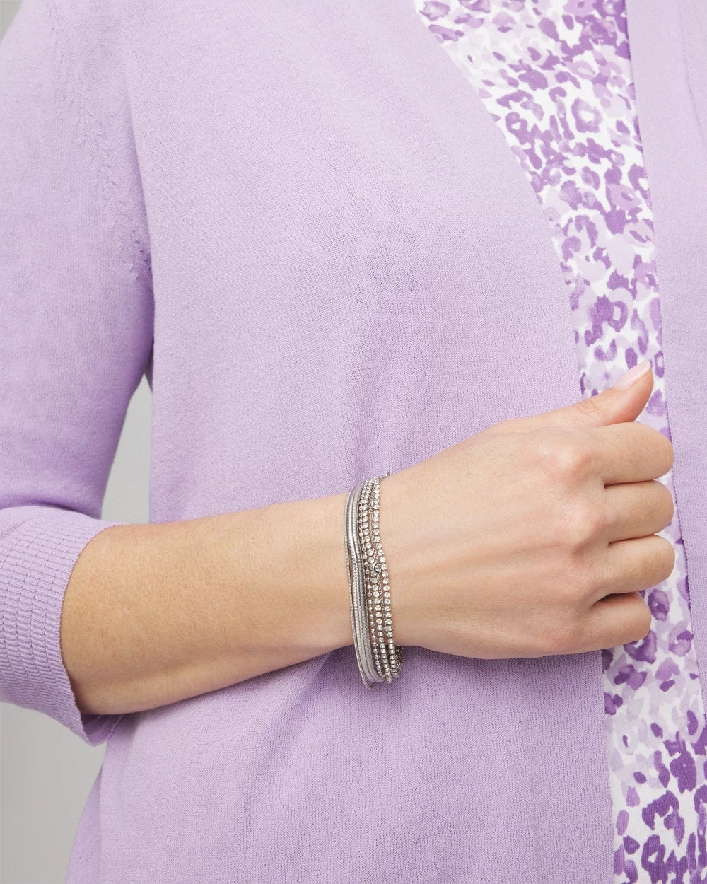 Chico's US - Silvertone Multistrand Bracelet
