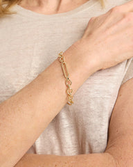 Chico's Sale - Shiny Goldtone Novelty Charm Bracelet