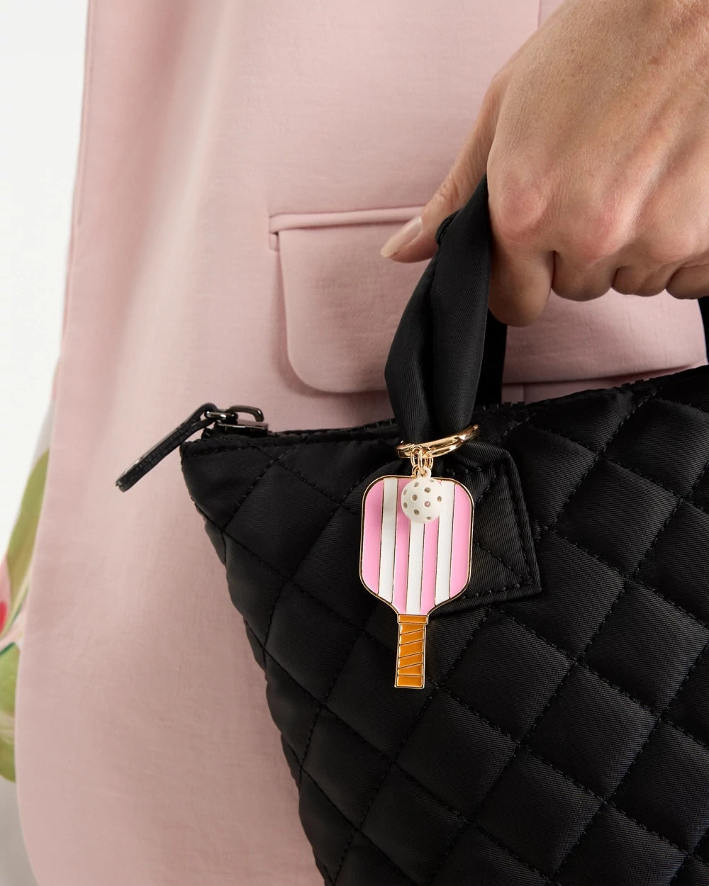 Chico's Sale - Pink Enamel Pickleball Bag Charm
