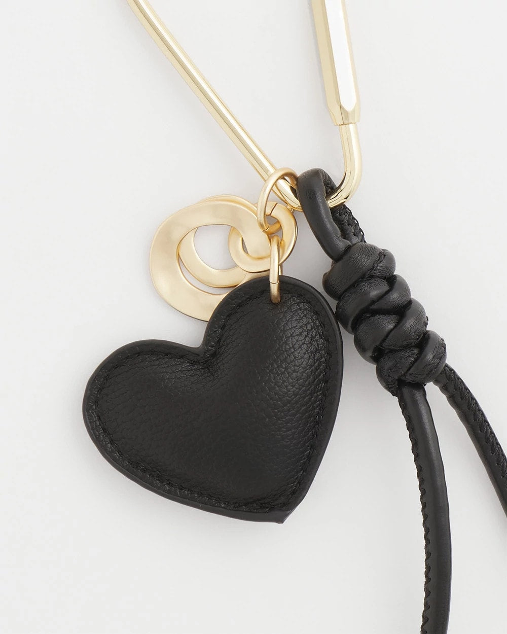 Chico's Discount - Faux Leather Heart Bag Charm