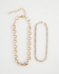 Chico's US - Convertible Tri-Tone Short Necklace