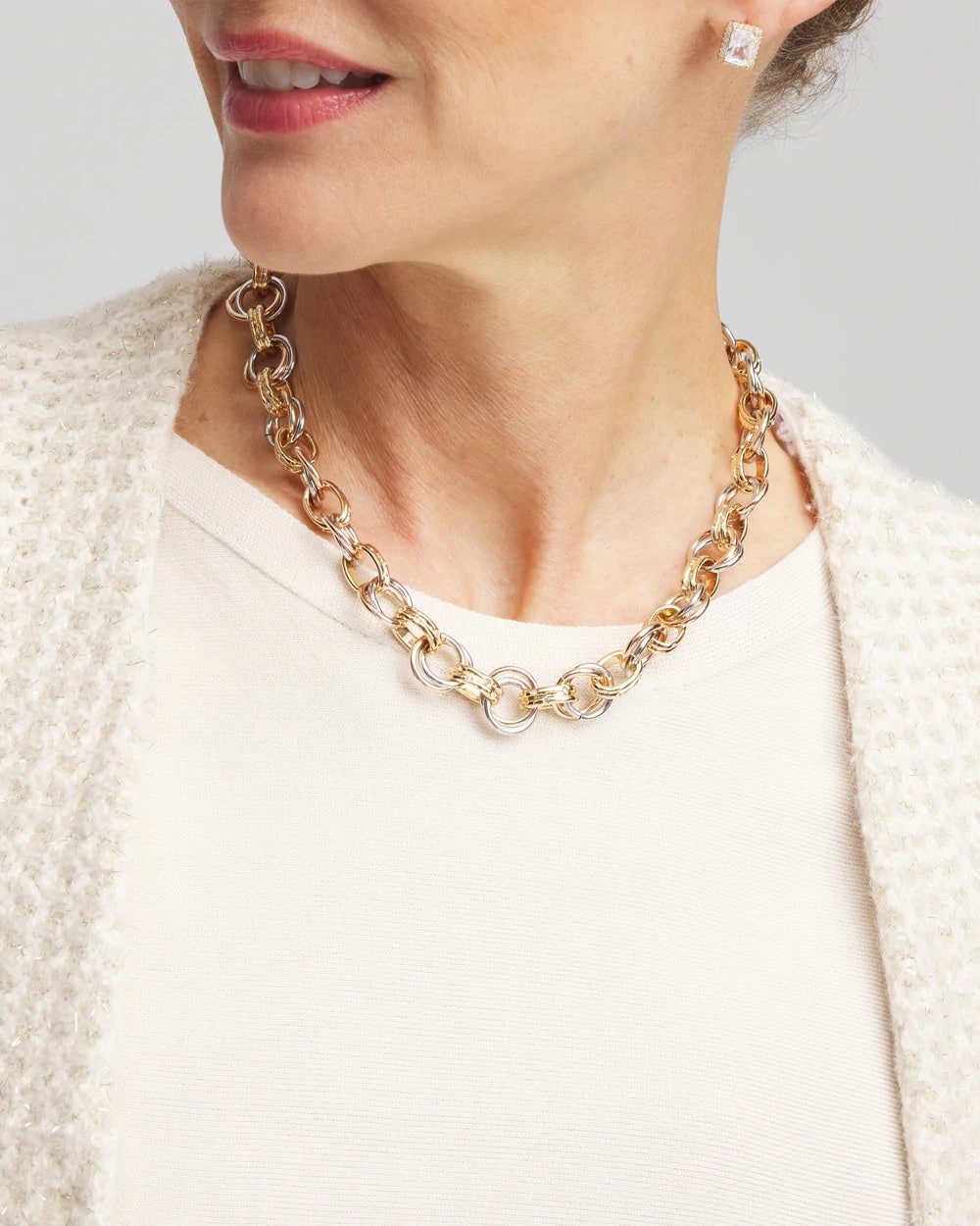 Chico's US - Convertible Tri-Tone Short Necklace