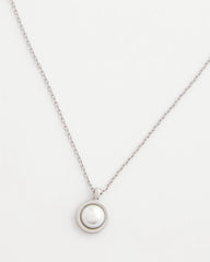 Chico's On Sale - Silver Pearl Single Strand Necklace