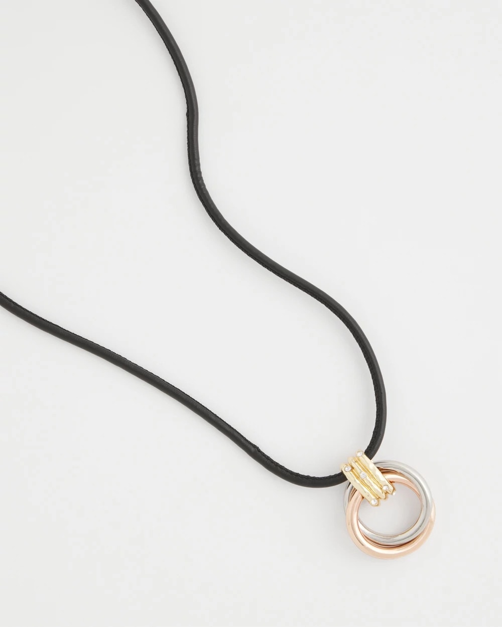 Chico's Online - Adjustable Tri-Tone Pendant Necklace