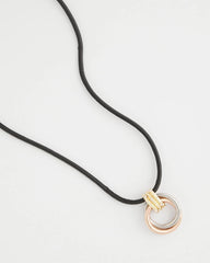 Chico's Online - Adjustable Tri-Tone Pendant Necklace