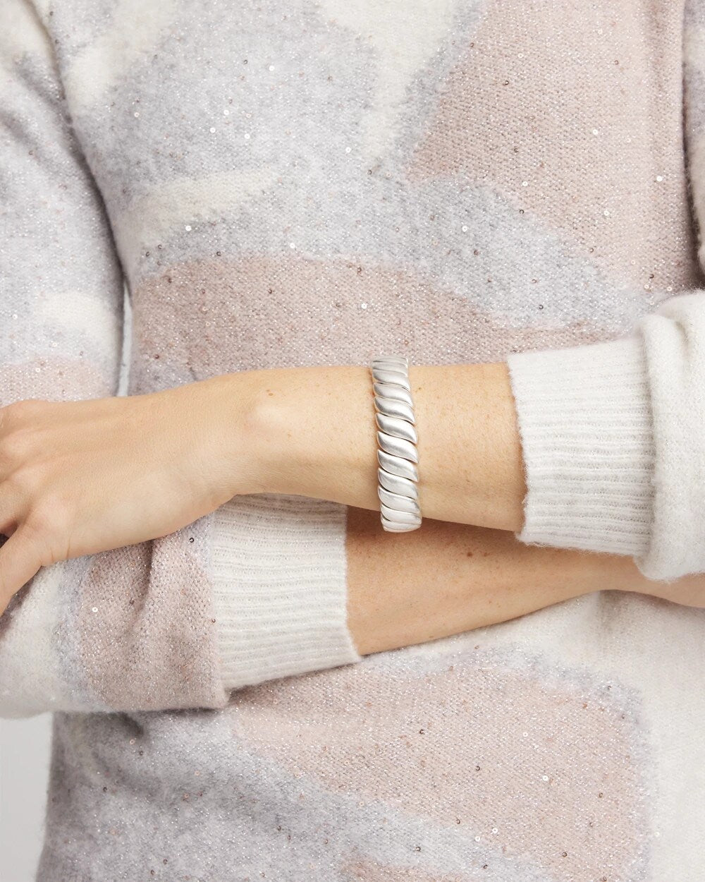 Chico's / Matte Twist Stretch Bracelet