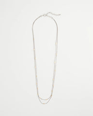 Chico's Discount - Mixed Metal Double Strand Necklace