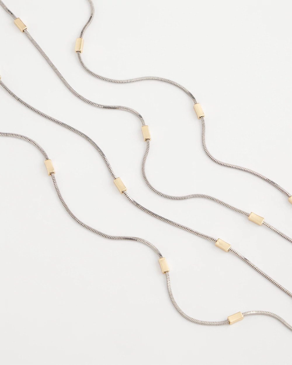 Chico's Discount - Mixed Metal Double Strand Necklace