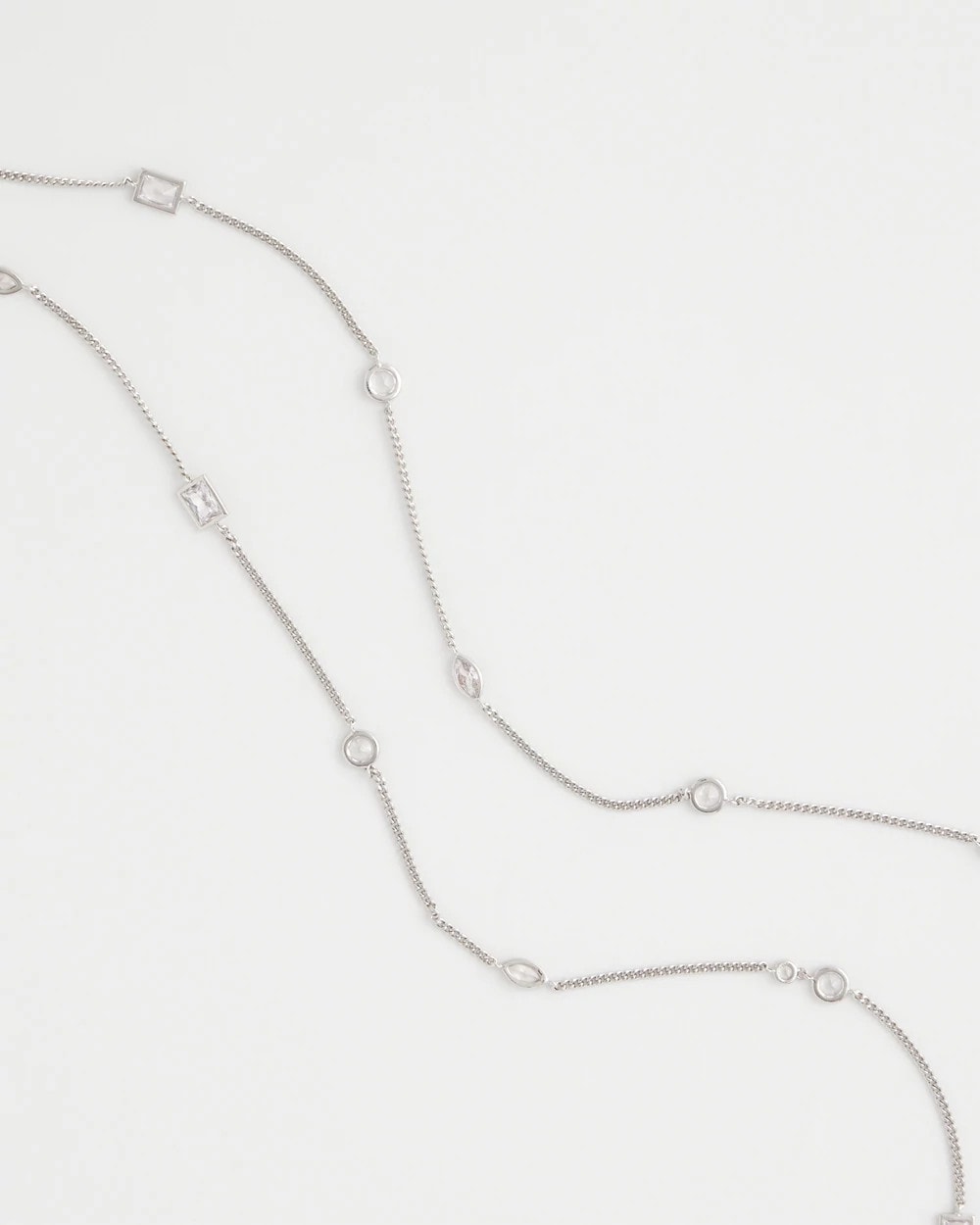 Chico's Sale - Fine Crystal Long Chain Necklace