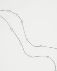 Chico's Sale - Fine Crystal Long Chain Necklace