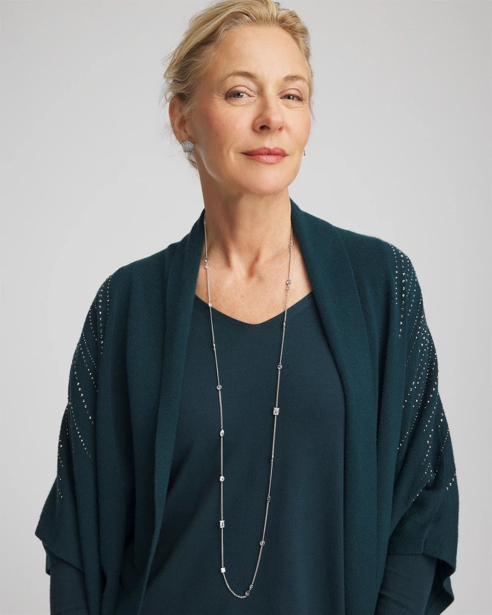 Chico's Sale - Fine Crystal Long Chain Necklace