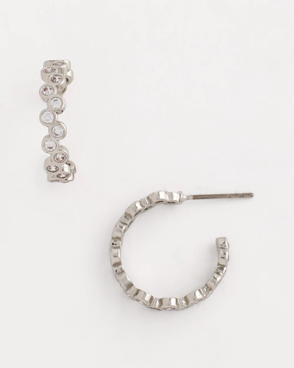 Chico's On Sale - No Droop® Silvertone Hoop Earrings