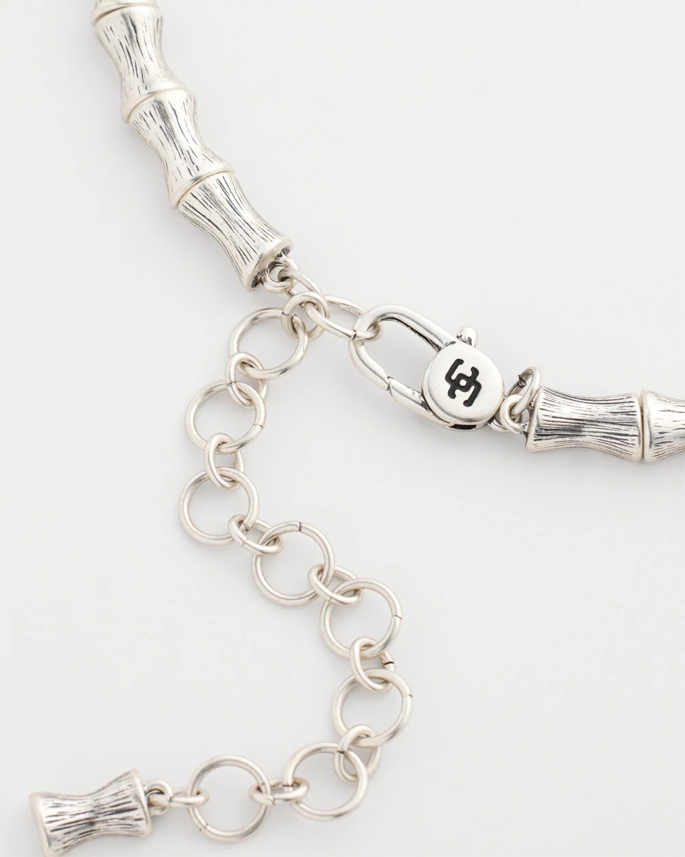 Chico's US - Silvertone Bamboo Collar Necklace